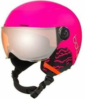 Bollé Quiz Visor Junior Ski Helmet Matte Hot Pink XS (49-52 cm) Smučarska čelada