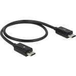 Delock kabel USB B mikro-B mikro 0,3m+ USB power sharing 83570