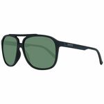 Sončna očala Guess moški, črna barva - črna. Sončna očala iz kolekcije Guess. Model s prozornimi stekli in okvirji iz plastike. Ima filter UV 400.