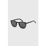 Sončna očala Saint Laurent črna barva, SL 28 - črna. Sončna očala iz kolekcije Saint Laurent. Model s toniranimi stekli in okvirji iz plastike. Ima filter UV 400.