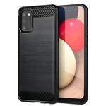 Ovitek Carbon Shield TPU za Samsung Galaxy A02s - Črna KP10709