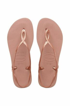 Havaianas sandali - roza. Sandali iz kolekcije Havaianas. Model izdelan iz sintetičnega materiala.
