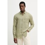 Srajca z dodatkom lanu Barbour Citywell zelena MSH5741