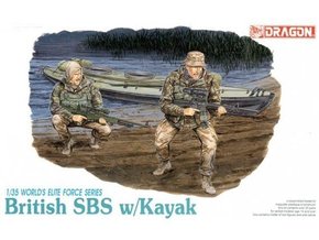 Model Kit figurice 3023 - BRITISH SBS w / KAYAK (1:35)