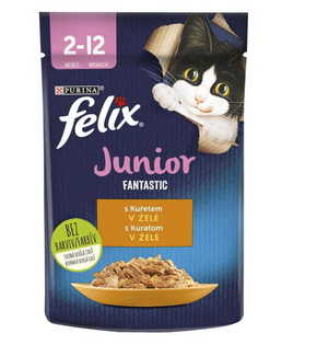 Felix hrana za mačke Fantastic Junior s piščancem v želeju