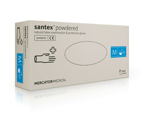SANTEX POWDERED - rokavice za telo iz lateksa v prahu