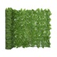 VIDAXL Balkonsko platno z zelenim listjem 400x100 cm