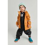 Otroški suknjič in hlače Reima Moomin Plask oranžna barva - oranžna. Otroški suknjič in hlače iz kolekcije Reima. Podložen model, izdelan iz vodoodpornega materiala.