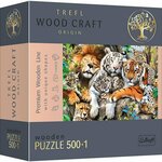 Hit Wooden Puzzle 501 - Divje mačke v džungli