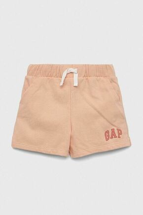 Otroške kratke hlače GAP oranžna barva - oranžna. Otroški kratke hlače iz kolekcije GAP. Model izdelan iz prožnega materiala