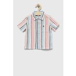 Otroška lanena srajca GAP - pisana. Otroški srajca iz kolekcije GAP, izdelana iz lahkotnega materiala. Model iz zračne lanene tkanine.