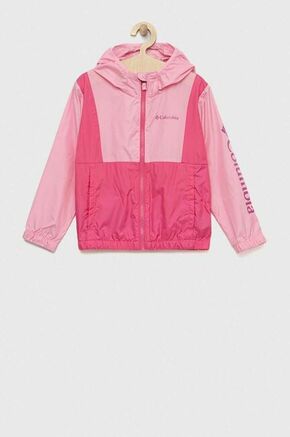 Otroška jakna Columbia Lily Basin Jacket roza barva - roza. Otroška jakna iz kolekcije Columbia. Nepodložen model