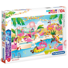 HMStudio Clementoni Puzzle Brilliant - Flamingi 104 kosov