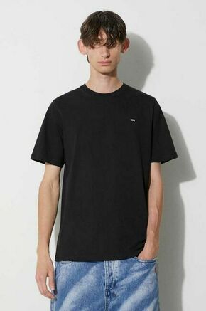 Bombažna kratka majica Wood Wood črna barva - črna. Kratka majica iz kolekcije Wood Wood