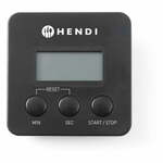 Črni digitalni minutni časovnik z magnetom Hendi