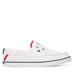 Tenis superge Tommy Hilfiger Th Boat Vulc Sneaker Canvas FM0FM05877 Bela