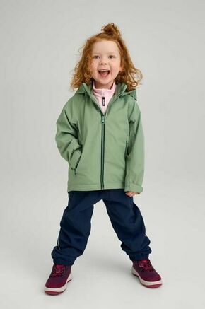 Otroška smučarska jakna Reima Soutu zelena barva - zelena. Otroška smučarska jakna iz kolekcije Reima. Podložen model
