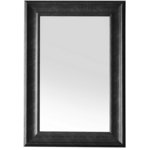Beliani Črno stensko ogledalo v okrasnem okvirju 61 x 91 cm LUNEL