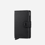 Secrid usnjena denarnica - črna. Majhen portfelja iz kolekcije Secrid. Model izdelan iz naravnega usnja.