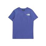 Otroška bombažna kratka majica The North Face REDBOX TEE (BACK BOX GRAPHIC) vijolična barva - vijolična. Otroška kratka majica iz kolekcije The North Face, izdelana iz tanke, elastične pletenine. Model iz zračne bombažne tkanine.