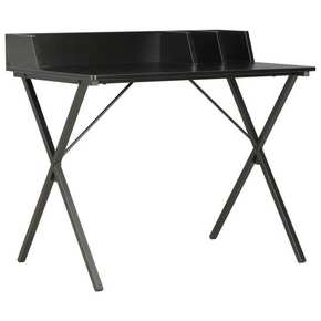 VidaXL Pisalna miza črna 80x50x84 cm