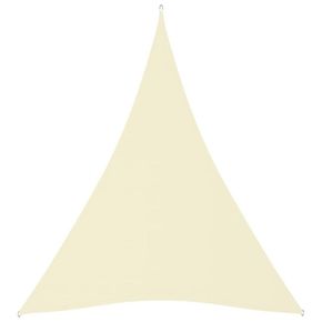 Shumee Vrtno trikotno jadro Oxford Cloth 3x4x4 m krema