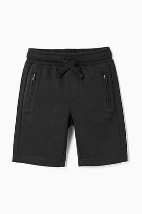 Otroške kratke hlače zippy črna barva - črna. Otroški kratke hlače iz kolekcije zippy. Model izdelan iz gladke pletenine.