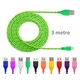 Mikro USB kabel 3m - barvna vrv različne barve