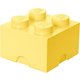 LEGO® škatla za shranjevanje 25x25x18 cm, svetlo rumena