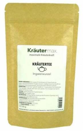 Kräuter Max Zeliščni čaj korenina ingverja - 100 g