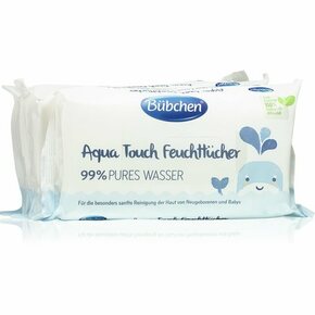 Bübchen Aqua Touch vlažni robčki za otroke 3x48 kos