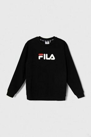 Otroški pulover Fila črna barva - črna. Otroški pulover iz kolekcije Fila