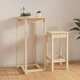 vidaXL Barska miza 60x60x110 cm trdna borovina