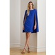 Obleka Lauren Ralph Lauren rdeča barva, 253980921 - modra. Obleka iz kolekcije Lauren Ralph Lauren. Model izdelan iz enobarvne tkanine. Poliester zagotavlja večjo odpornost na gubanje.