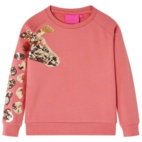 VidaXL Otroški pulover starinsko roza 128