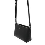 Torbica Calvin Klein črna barva - črna. Majhna torbica iz kolekcije Calvin Klein. Model na zapenjanje, izdelan iz ekološkega usnja.