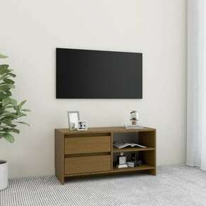 VidaXL TV omarica medeno rjava 80x31x39 cm trdna borovina