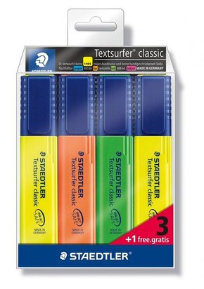 Staedtler označevalec teksta Textsurfer Classic 3+1 Gratis