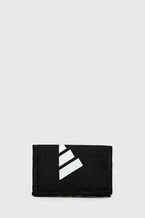 Denarnica adidas Performance črna barva - črna. Srednje velika denarnica iz kolekcije adidas Performance. Model izdelan iz tekstilnega materiala.