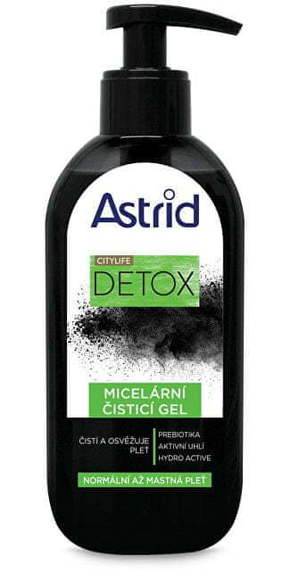 Astrid Micelarni čistilni gel za normalno do mastno kožo Detox 200 ml