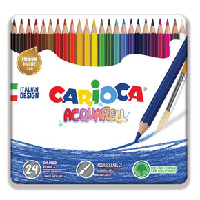Carioca akvarelne barvice haxagonalne 1/24 + čopič