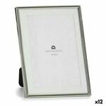 NEW Okvir za fotografije Kristal Srebrna Jeklo (12 x 19,5 x 15,5 cm) (12 kosov)
