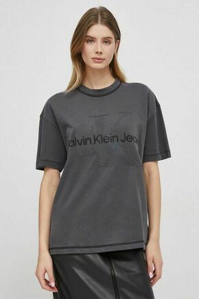 Bombažna kratka majica Calvin Klein Jeans ženski