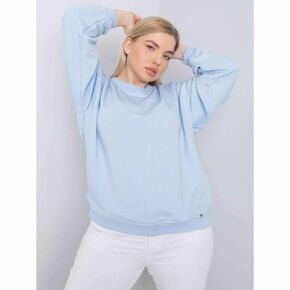BASIC FEEL GOOD Ženska bombažna majica plus size MISCHA svetlo modra RV-BL-6316.16X_363104 XL