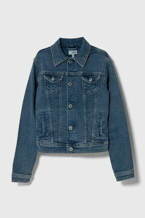 Otroška jeans jakna Pepe Jeans New Berry - modra. Otroška jakna iz kolekcije Pepe Jeans. Nepodložen model