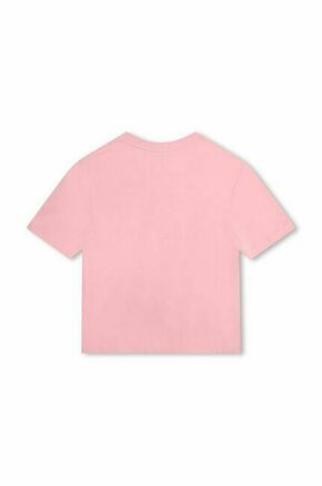 Otroška bombažna kratka majica Marc Jacobs roza barva - roza. Otroške kratka majica iz kolekcije Marc Jacobs