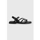 Usnjeni sandali Vagabond Shoemakers Izzy ženski, črna barva, 5513.101.20 - črna. Sandali iz kolekcije Vagabond Shoemakers. Model je izdelan iz naravnega usnja. Model z mehkim, oblikovanim vložkom zagotavlja udobje.