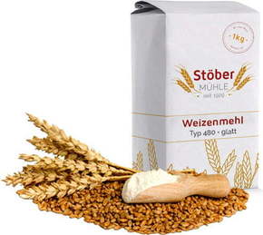 Stöber Mühle GmbH Pšenična moka 480 - gladka - 5 kg