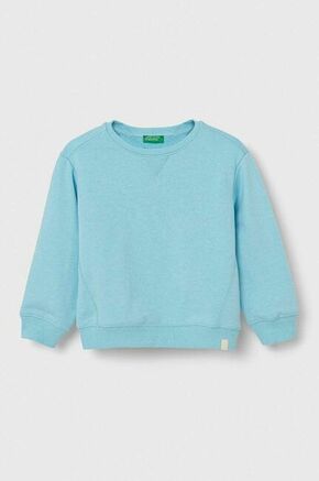 Otroški pulover United Colors of Benetton - modra. Otroški pulover iz kolekcije United Colors of Benetton. Model izdelan iz tanke