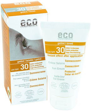 "eco cosmetics Krema za sončenje ZF 30 tonirana - 75 ml"